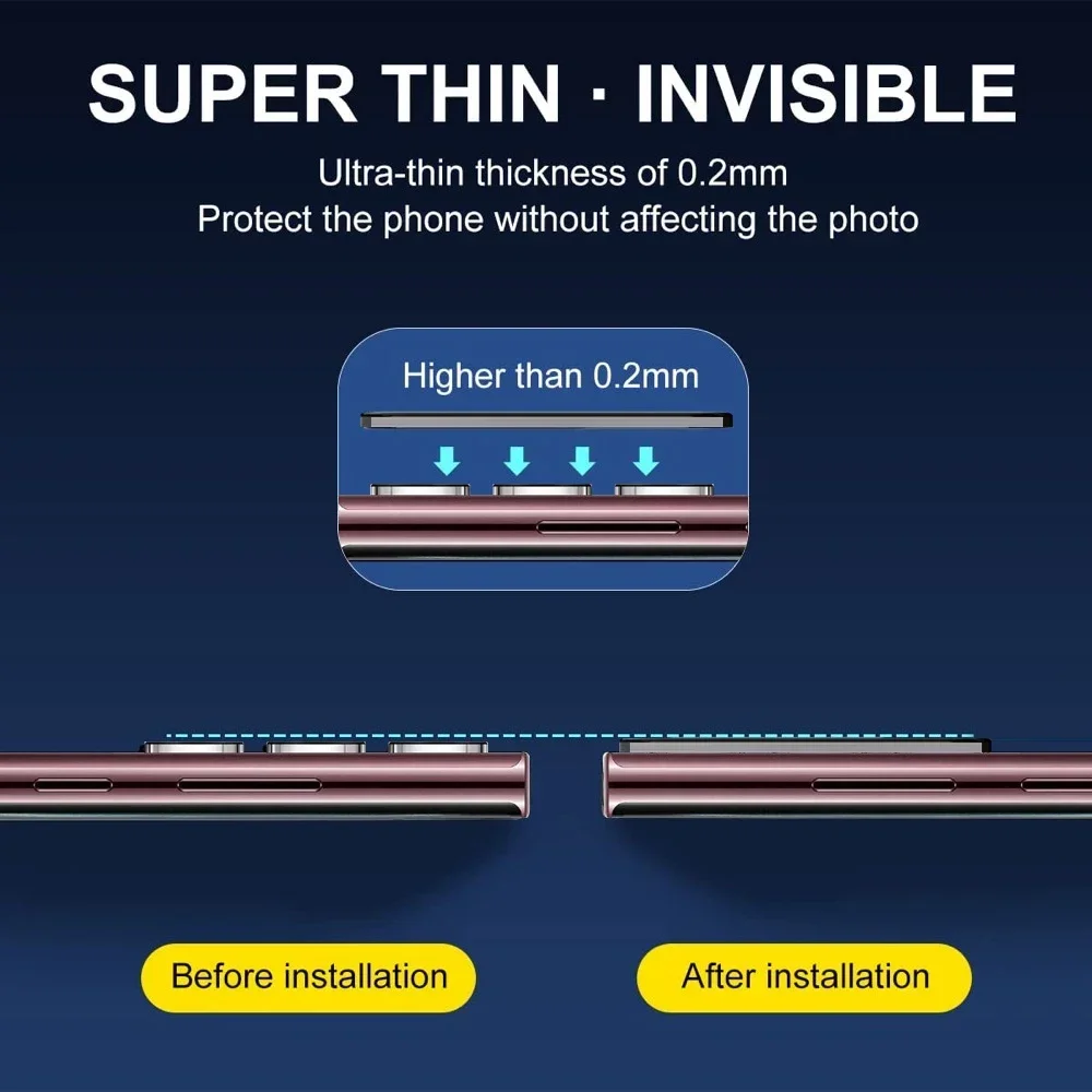 Protector de lente de cámara 9H para Samsung Galaxy S25 S24 S23 S22 S21 Plus Ultra S20FE cubierta de lente de vidrio templado para Samsung S24 S25U