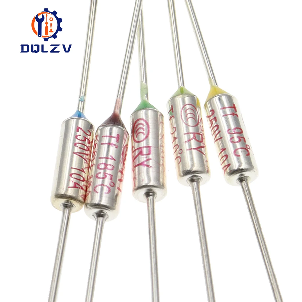 TF Thermal Fuse RY 10A 15A 250V Temperature 65C 73C75C 85C 100C 110C 120C 130C 152C 165C 172C 185C 192C 200C 216C 240C 280C 300C