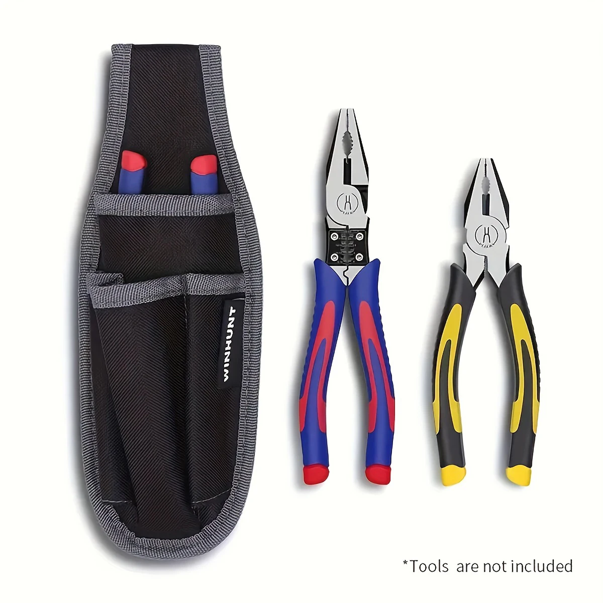 The tool kit is sturdy and durable. The tool waist bag is a multi-functional waist bag specially designed for electricians，1 PC