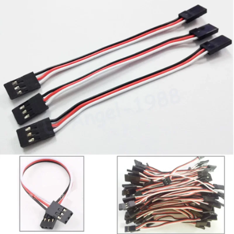 10 ชิ้น 100 มิลลิเมตร 150 มิลลิเมตร 200 มิลลิเมตร 300 มิลลิเมตร 500 มิลลิเมตร Servo Extension Cord ชายชายสําหรับ Jr Plug Servo Extension สายไฟ 10 เซนติเมตร