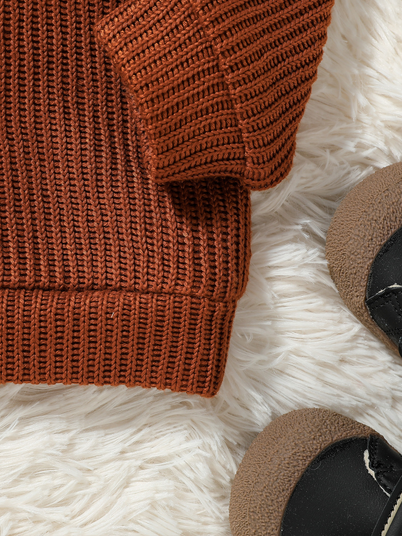 2024 neue Baby Jungen Herbst/Winter Langarm Solide Pullover Für 3M-3Y Täglichen Kausalen Tragen