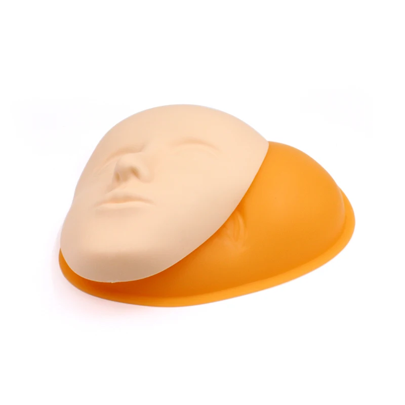 5D Mặt Hình Xăm Huấn Luyện Đầu Silicone Thực Hành Thường Trực Trang Điểm Môi Lông Mày Hình Xăm Da Hình Nộm Búp Bê Mặt Đầu