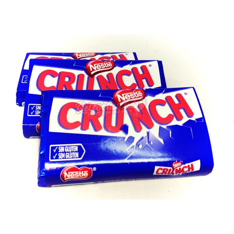 Chocolatina Crunch Estuche de 15 Unidades 40gr - Chocolate con Arroz Inflado NESTLE