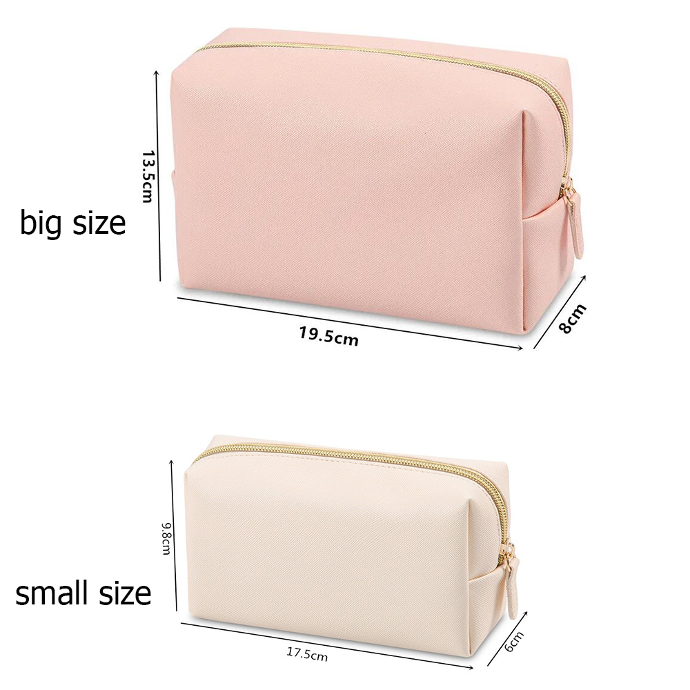 Bolsa de maquillaje con bordado personalizado, kits de cosméticos de aseo impermeables de cuero Saffiano PU portátil para hombre y mujer, logotipo de nombre personalizado