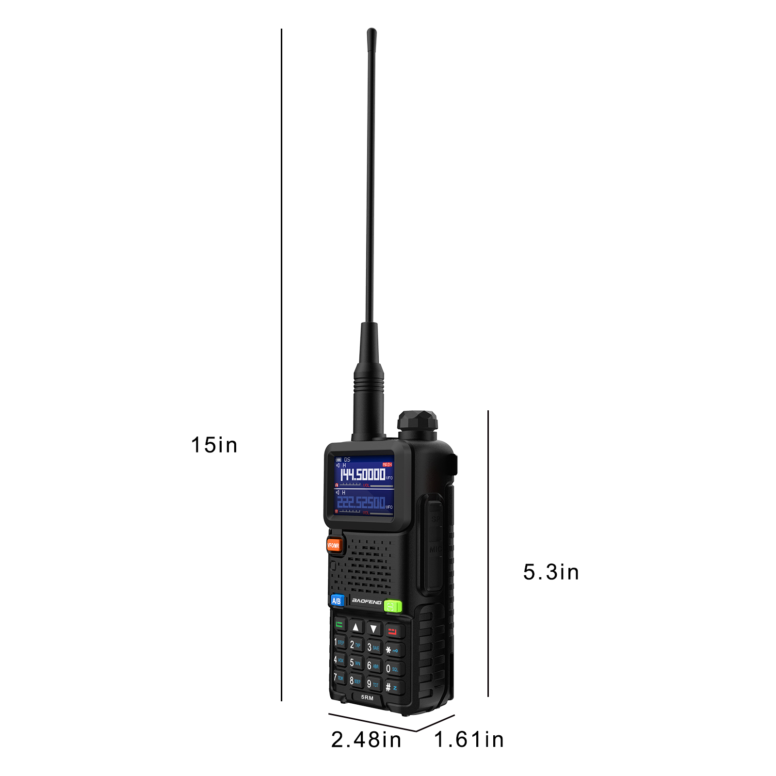 Baofeng-Radio portative multibande 8W, 2024 mAh, 999CH, Type-C, développements directs, longue portée, radio bidirectionnelle, 5 Anyway, Nouveau, 2500