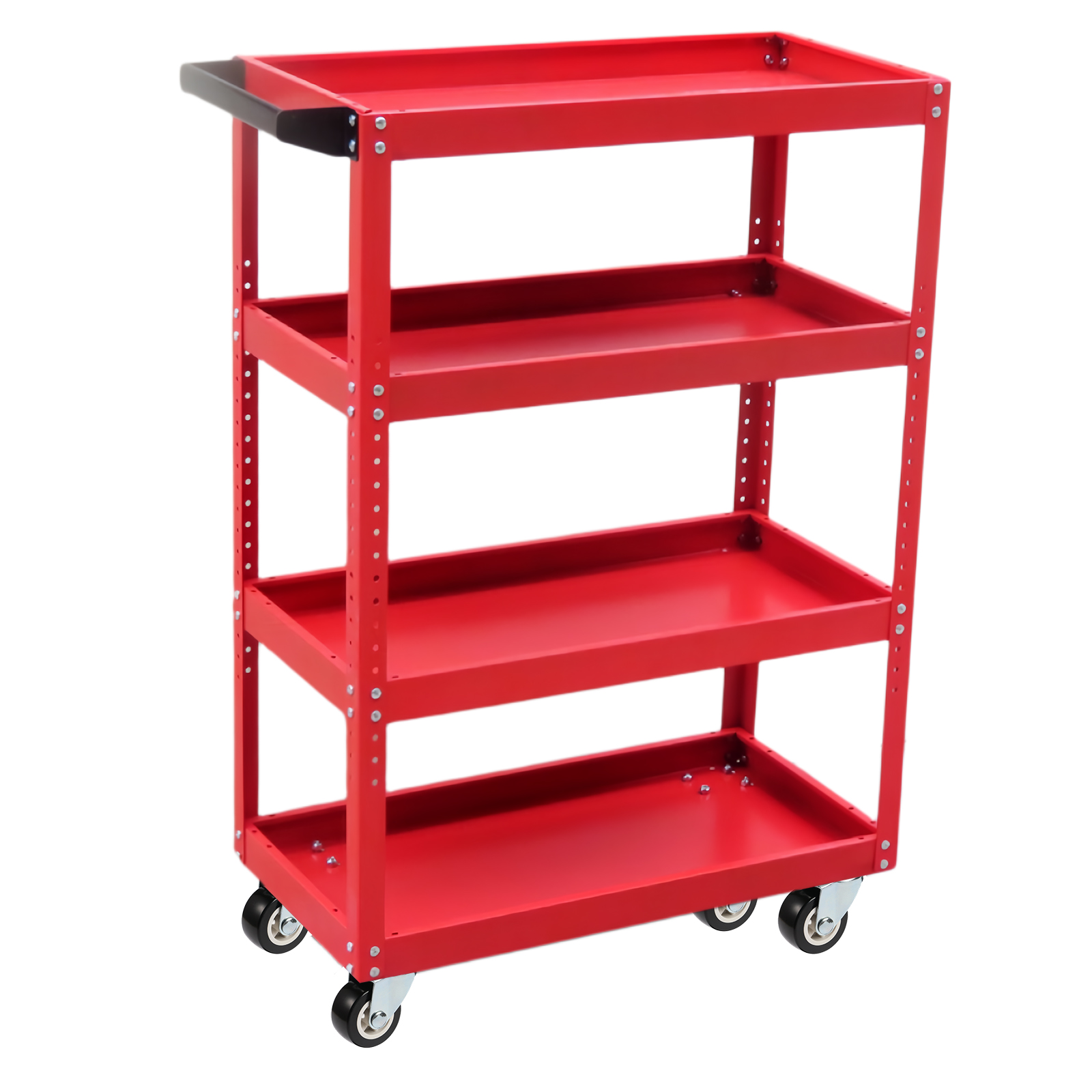 Conjunto de 4 rodízios para móveis de PVC de 1 "/1,25"/2 ", resistentes ao desgaste, mudos, universais, rodas pesadas, rodízio giratório de 360 graus