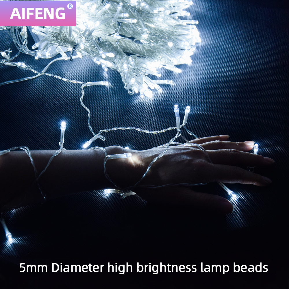 220v Led カーテンライトフェアリーライトクリスマスライト Led つららライト寝室パーティー庭家族の結婚式の装飾