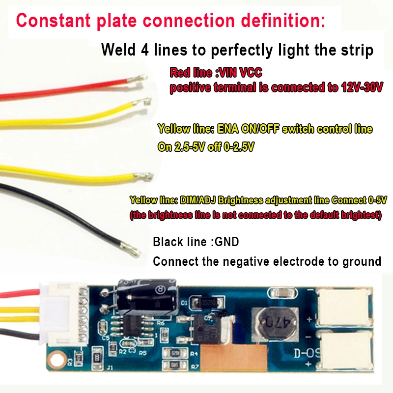 Envío gratis 10 Uds 24 ''540mm brillo ajustable kit de tira de LED para iluminación trasera, actualización de panel CCFL LCD de 24 pulgadas de ancho a retroiluminación LED