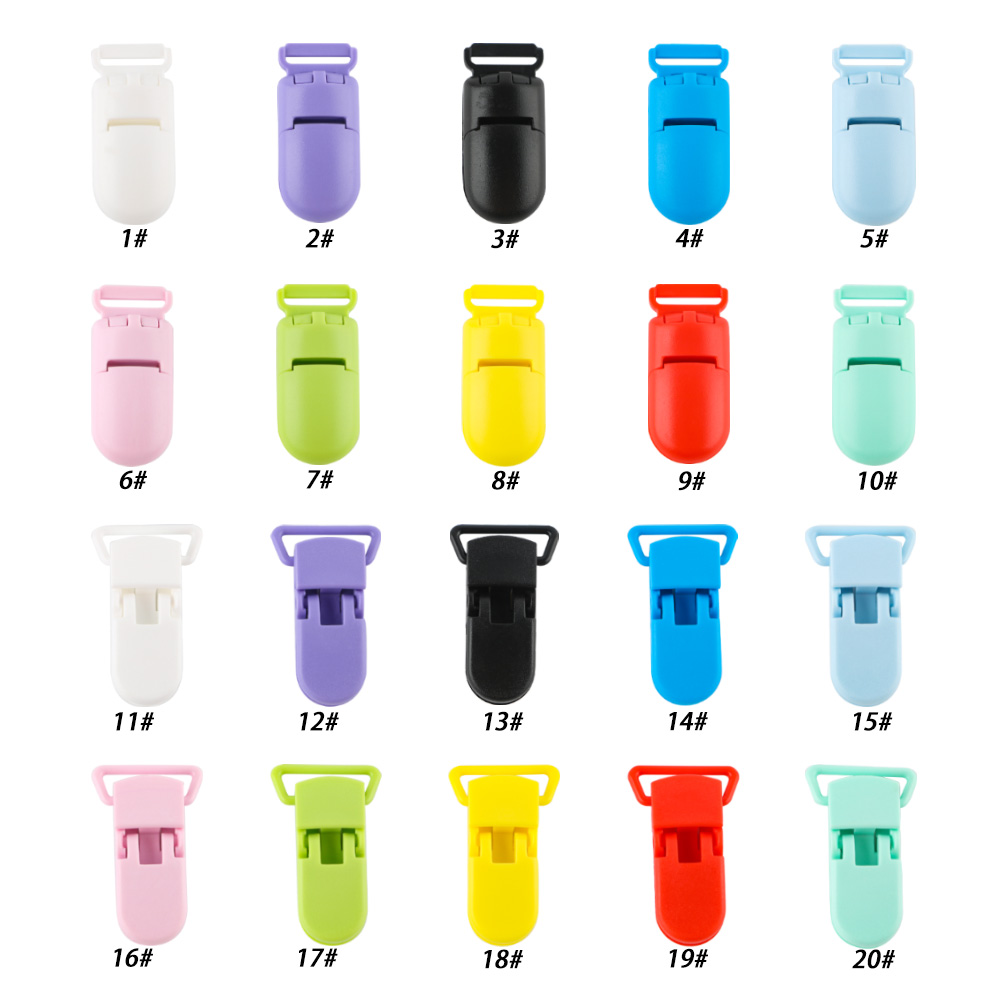 Kovict 10pcs 플라스틱 컬러 젖꼭지 클립 DIY 젖꼭지 체인 클램프 액세서리 쥬얼리 만들기 대량 공예품 도매