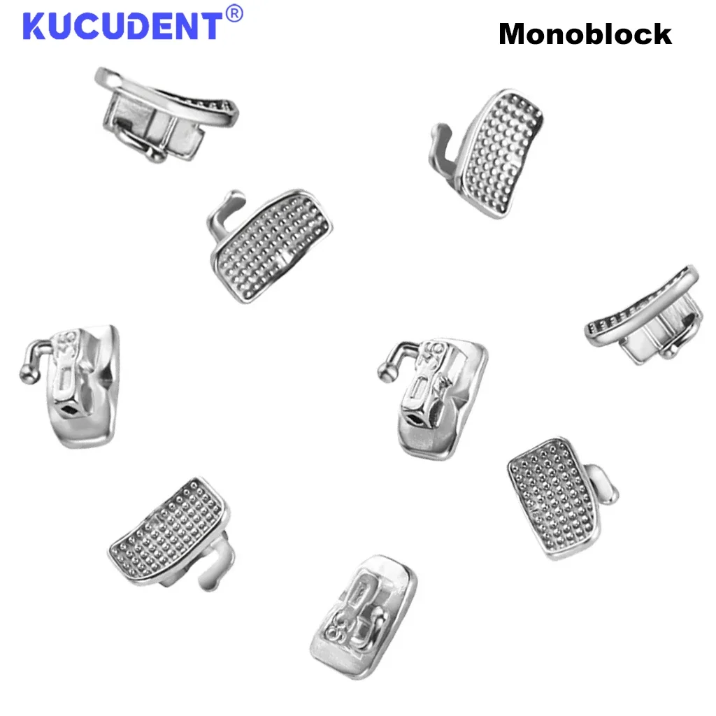 KUCUDENT 80 PCS/20 ชุดทันตกรรมจัดฟัน Buccal หลอด Monoblock 1st/2nd Molar Roth/MBT 022/018 Non-Convertible ทันตกรรมวัสดุ