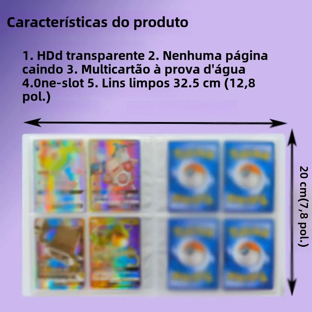 2024 charizard titular pasta coleções pasta anime cartão protetor notebook para pokemones álbum 240 pçs livro de cartão