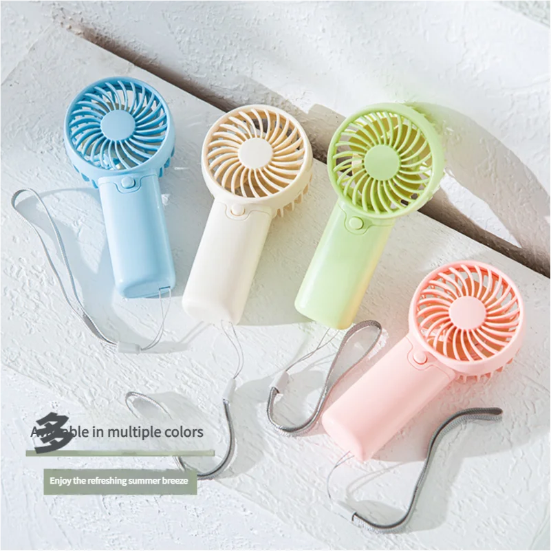 MEET SUN Tragbarer Ventilator, praktischer kreativer kleiner Ventilator, Handventilator, leichter Handventilator mit AA-Batterie, Mini-Ventilator, Luftkühler