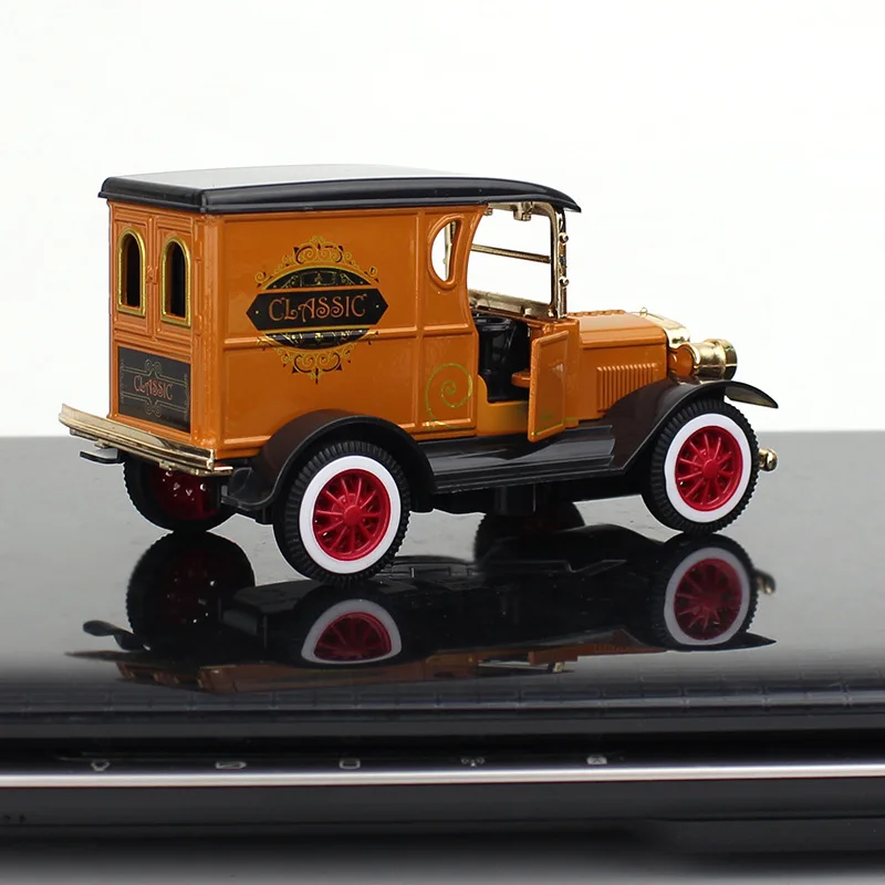レトロスタイルの合金フォードカー,男の子へのギフト,収集玩具,1個