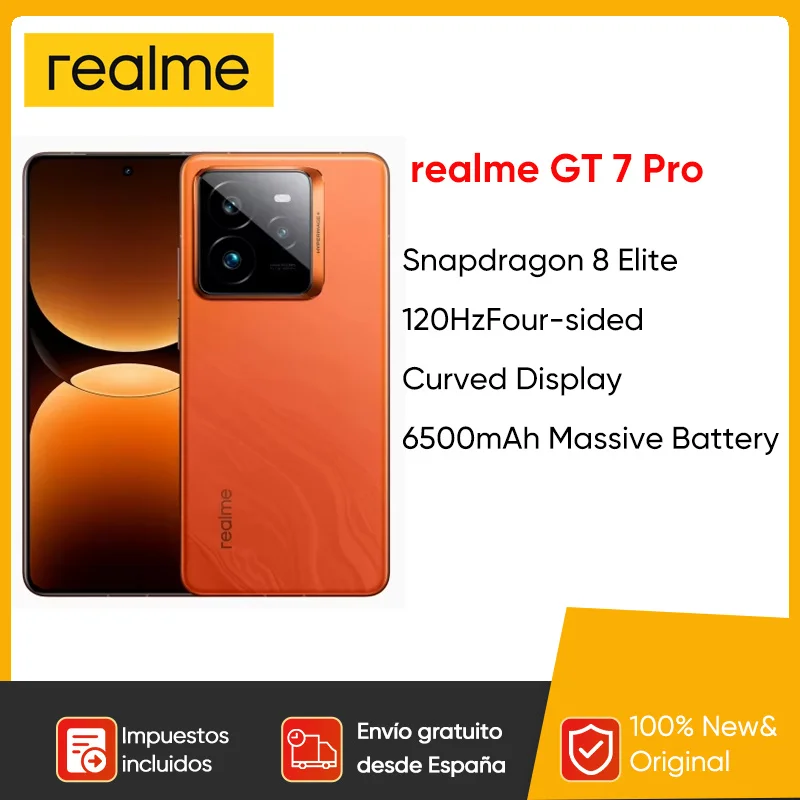 realme gt 7 Pro Smartphone 5g globale Version Snapdragon 8 Elite 6.78 ''120Hz Öko-Bildschirm 120W Super vooc 50mp Kamera NFC GPS