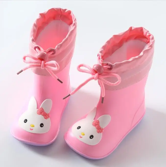 Botas de lluvia para niños, Botas de lluvia impermeables de Color sólido para niños y niñas, zapatos de agua duraderos antideslizantes cómodos para niños al aire libre