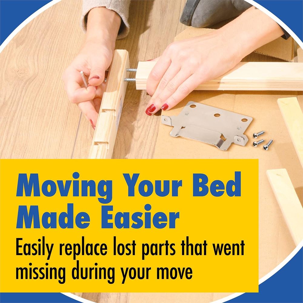 6PCS Camper Monunting Brackets With Fitting Screws For Skorva Trysil Hemnes Malm Brimnes Bed Outdoor Camping Caravan Accessories