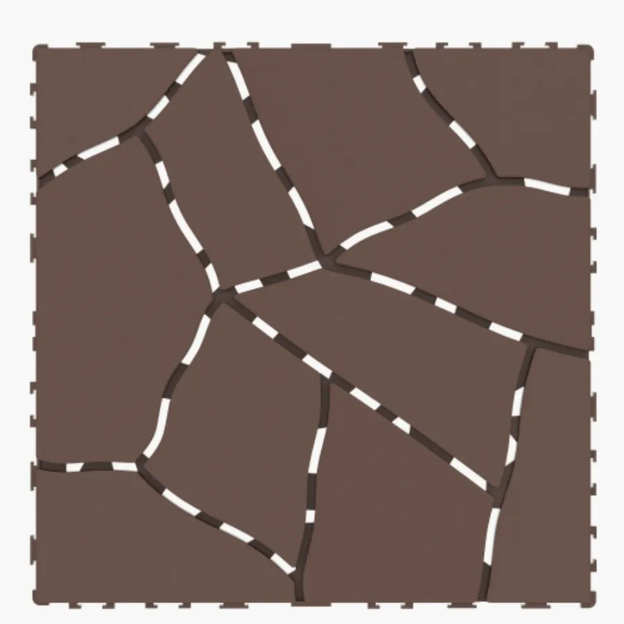 Stone Style 12" Patio Deck Tiles, DIY Module Interlocking Decking Tiles Floor Tile,Easy and Quick Installation Court Tiles for P