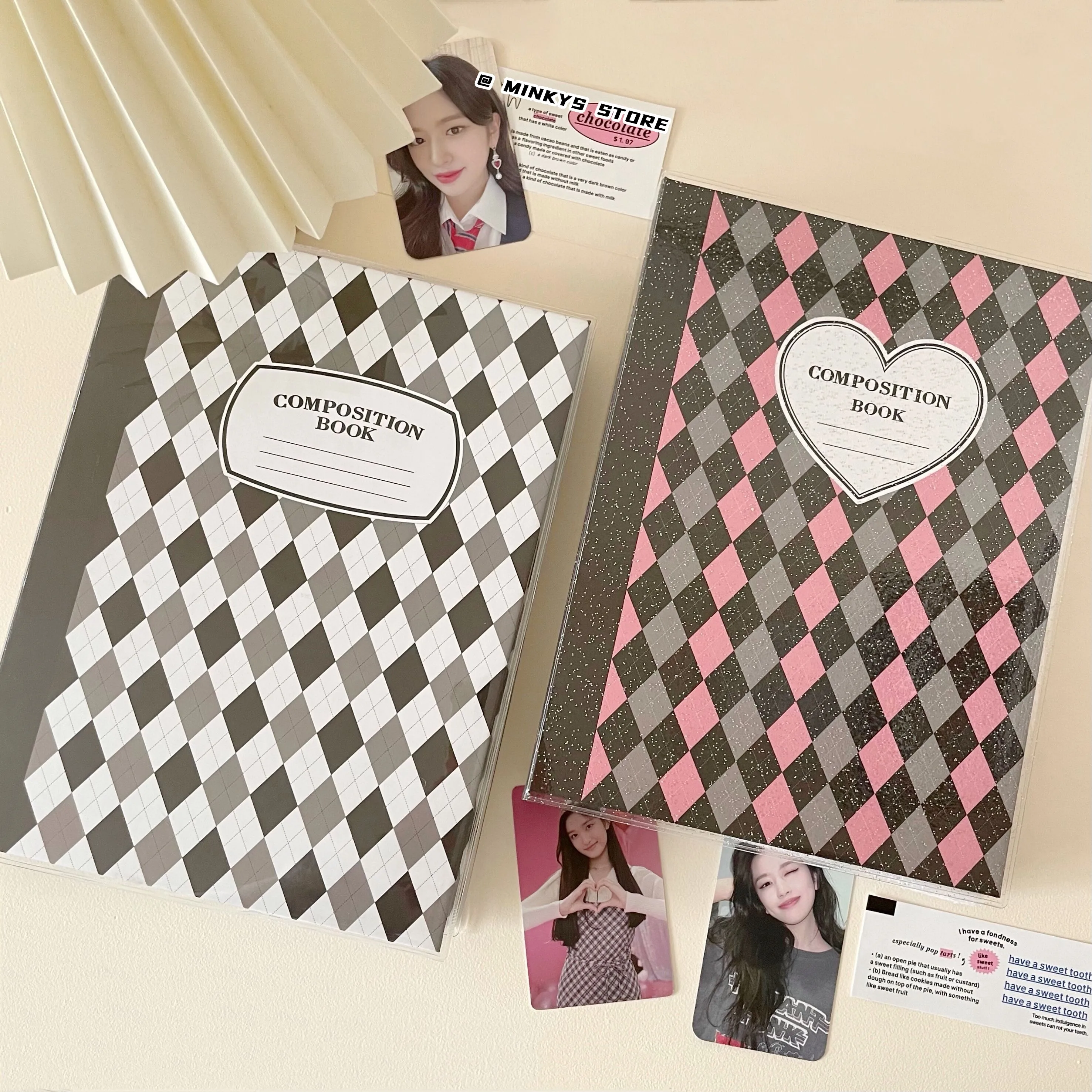 MINKYS 2023 Mới Thiết Kế Ban Đầu Retro Hình Thoi A5 Kpop Photocard Chất Kết Dính Thu Thập Sách Thần Tượng Thẻ Hình Ảnh Album Kawaii Đồ Văn Phòng Phẩm