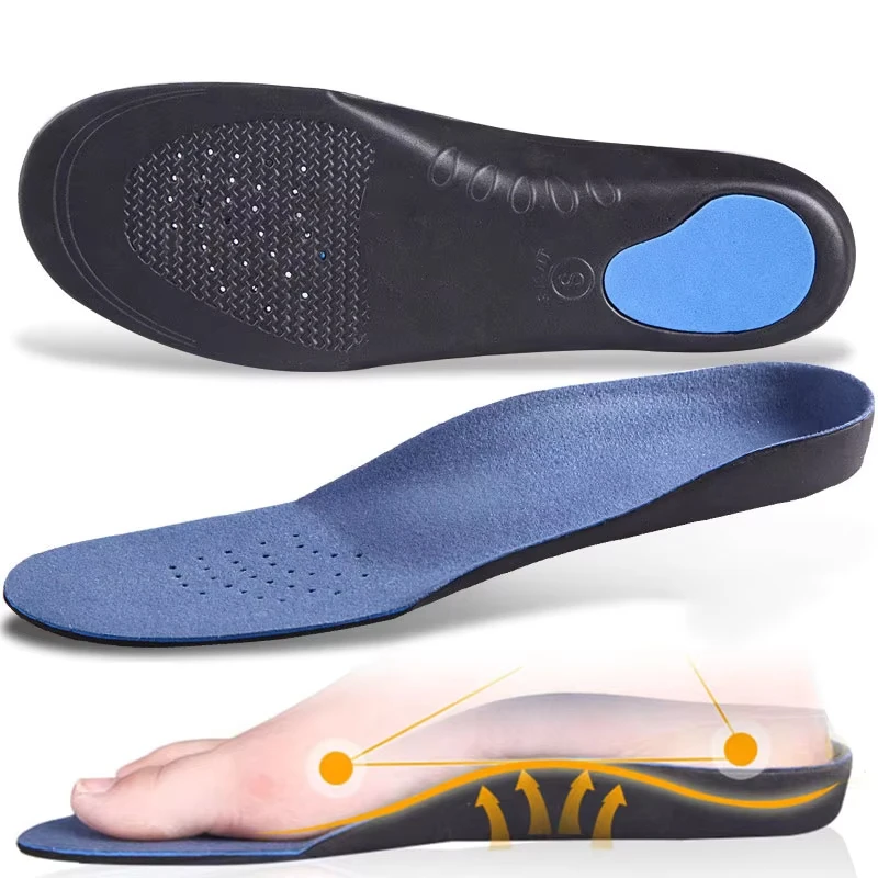 Solette di supporto per arco plantare da 3 cm di altezza per piedi piatti Cuscinetti per piedi ortopedici in peluche confortevoli premium Inserti in gel ortopedici 3D