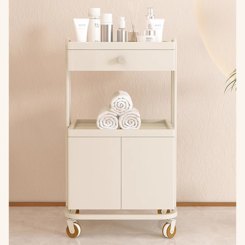 Beauty Trolley Cream Wind Trolley Beauty Salon Special SPA Shelves High-grade Ear Picking Home Storage Tool Trolley