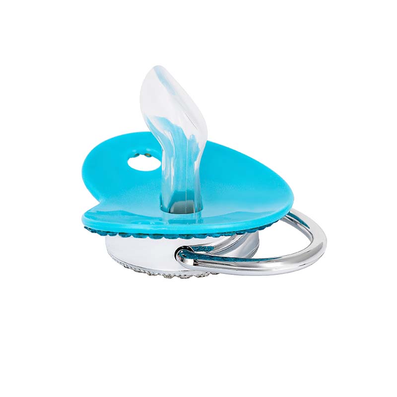 26 เริ่มต้น Baby Pacifier คลิป Blue Zircon ทารกแรกเกิดส่วนบุคคลหรูหรา Pacifiers ผู้ถือซิลิโคนทารก Teether หัวนม BPA ฟรี