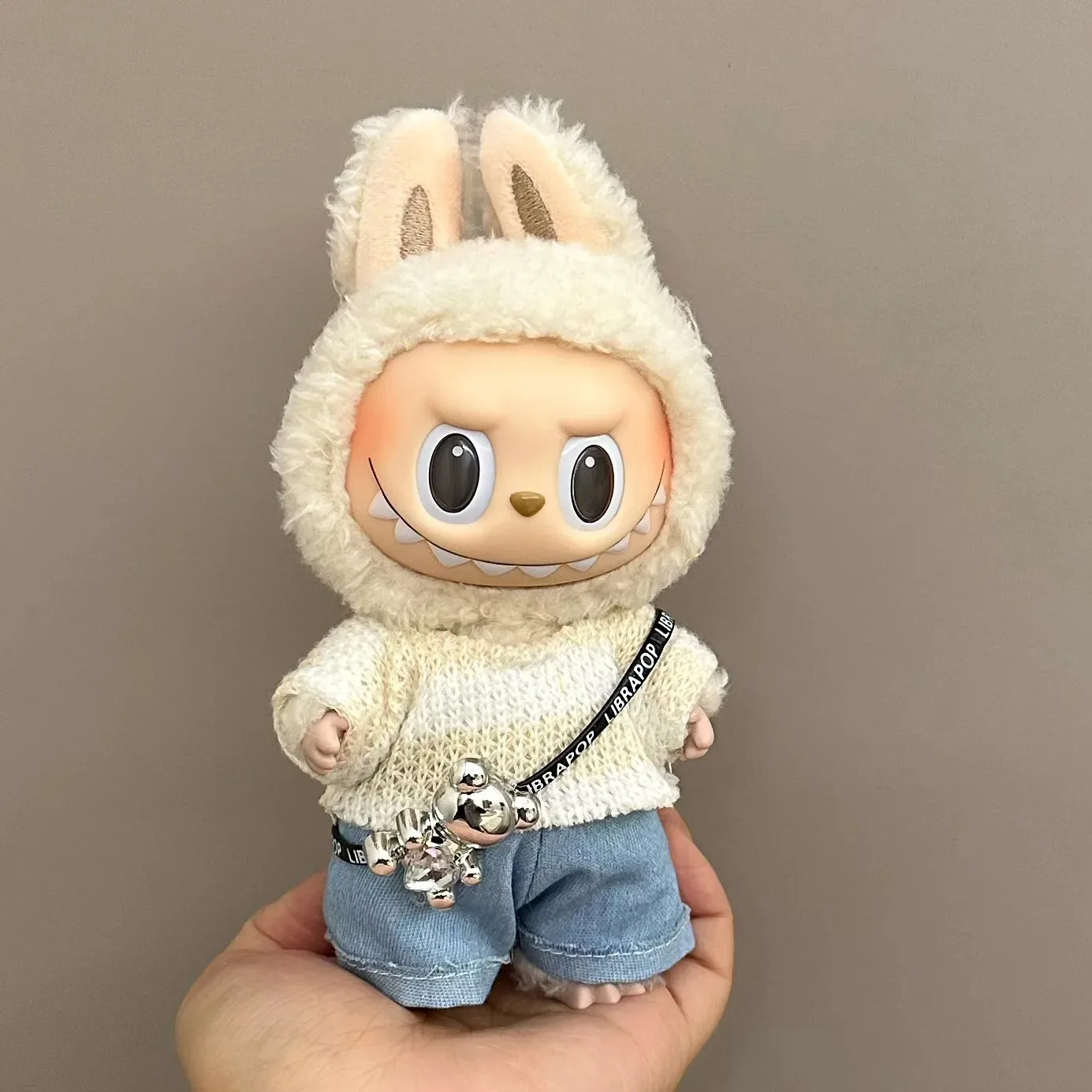 Подходит для одежды Labubu 17 см, милый комбинезон, костюм с юбкой V1 V2 V3, аксессуары для одежды «сделай сам», креативные детские игрушки, подарки