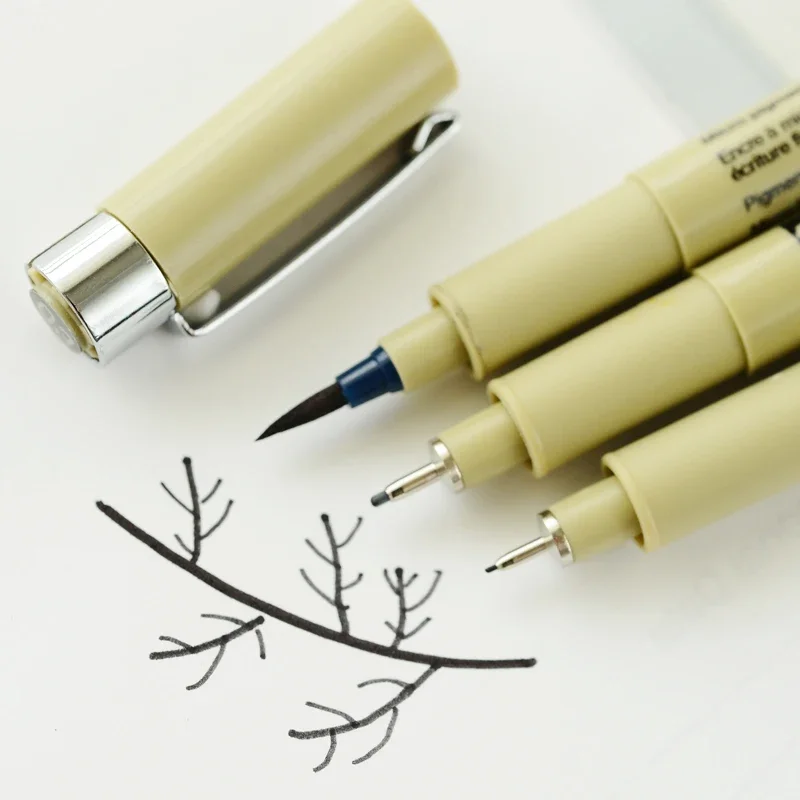 7/9 Chiếc Sakura Lót Bộ Bút Đen Chống Nước Fineliner Micron Bút Thiết Kế Họa Tiết Vẽ Bút Nghệ Sĩ Đánh Dấu Trường nguồn Cung Cấp