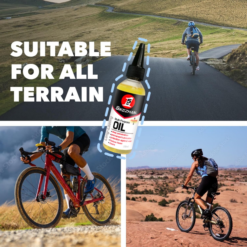 Fahrradkettenschmier-Set – Kettenöler-Rollenwerkzeug mit 100 ml Fahrradkettenschmiermittel für MTB-Straßen- und Mountainbikes