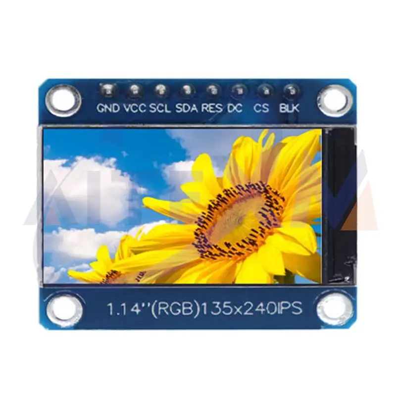 Aitexm 1.14 Polegada ips módulo de exibição oled tela lcd 135*240 rgb tft para arduino st7789 placa lcd spi cor cheia hd oled 8pin diy