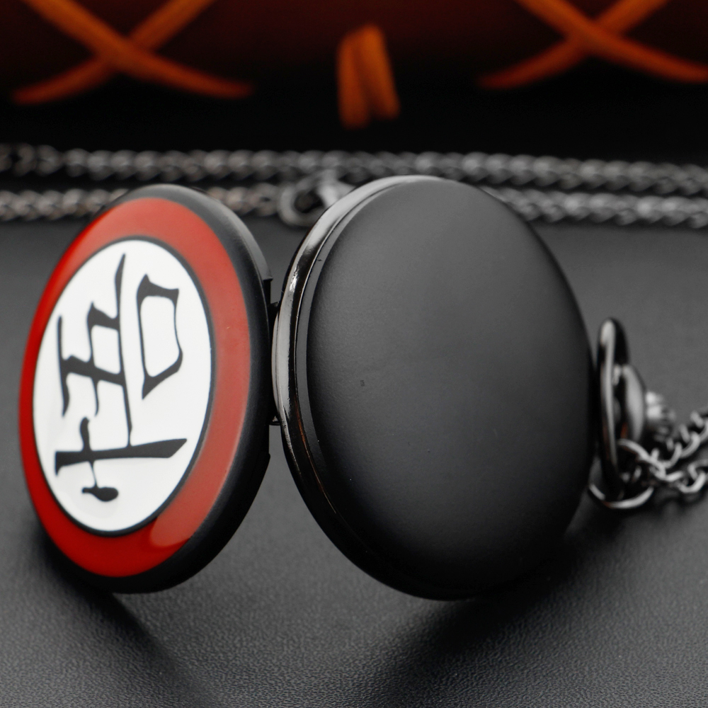 클래식 애니메이션 Wukong 남자와 여자의 석영 주머니 시계 복고풍 패션 목걸이 펜던트 학생 축제 선물