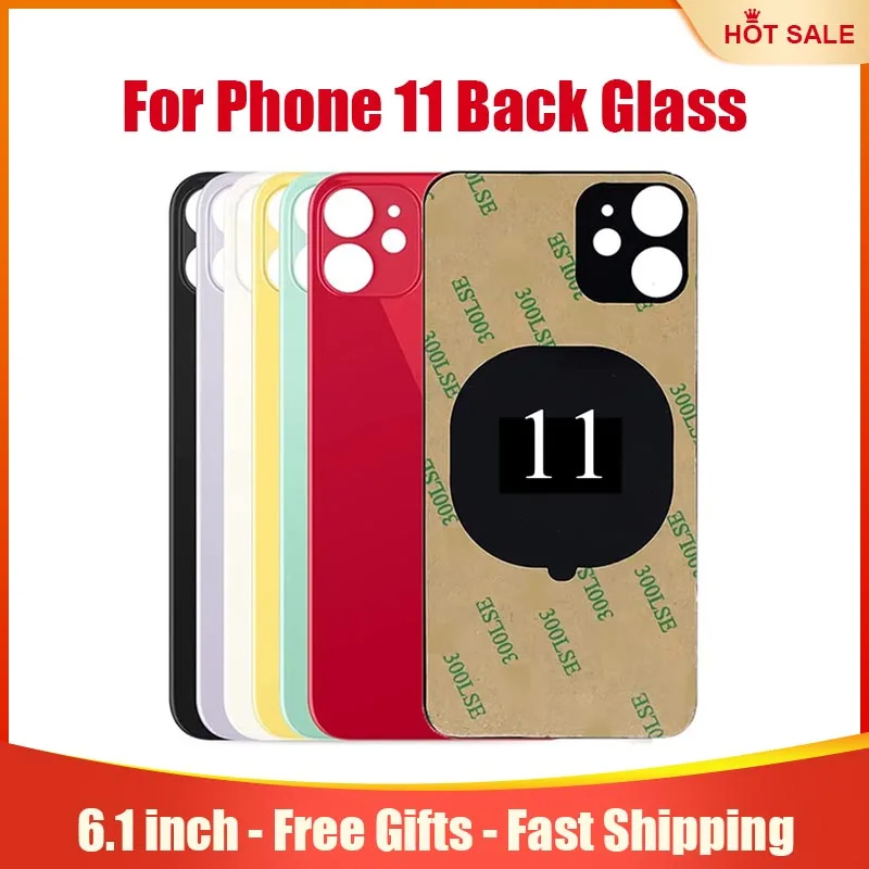 Rear Back Glass Replacement For iPhone 11 6.1 inches With Reparing Toolkit And Pre-Installed Adhesive Free Shipping