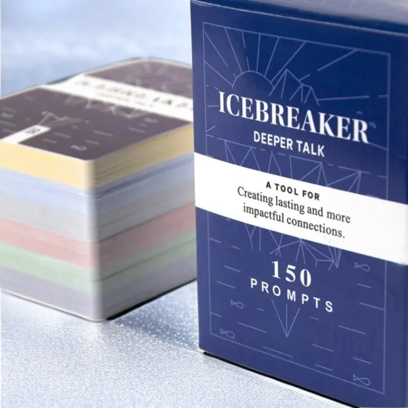 เกมไพ่ Icebreaker BestSelf Talk Game การสนทนา Starter Deep Talk Deck เครื่องมือที่มีประสิทธิภาพเสริมสร้างความสัมพันธ์เกมกระดาน