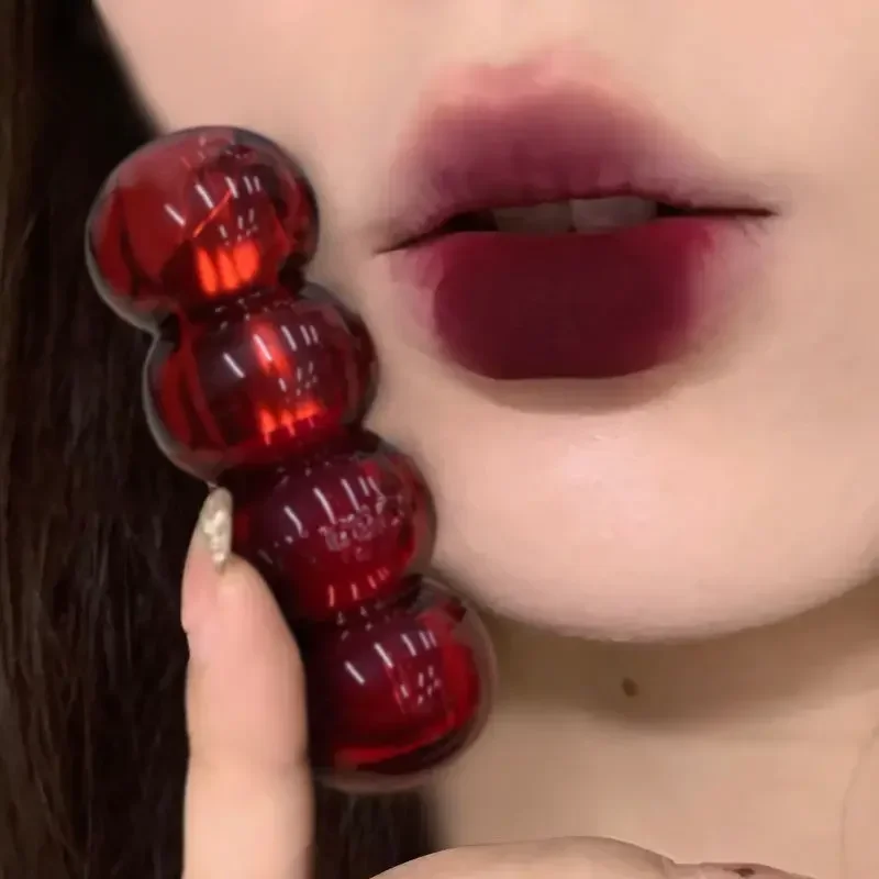 Lápiz labial de terciopelo resistente al agua, fácil de usar, lápiz labial de larga duración, mate, esmalte de labios desnudo, antiadherente, maquillaje coreano, tinte labial cosmético