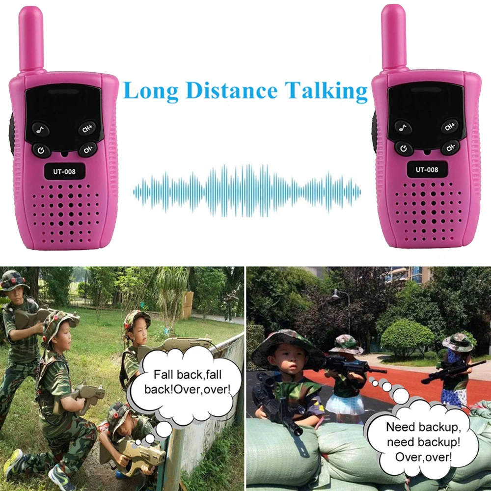 Neue Mini Walkie Talkie Kinder Handheld Transceiver Long Range Tragbare Walkie-Talkie Kind Zwei Weg Radio Junge Mädchen Geburtstag geschenke