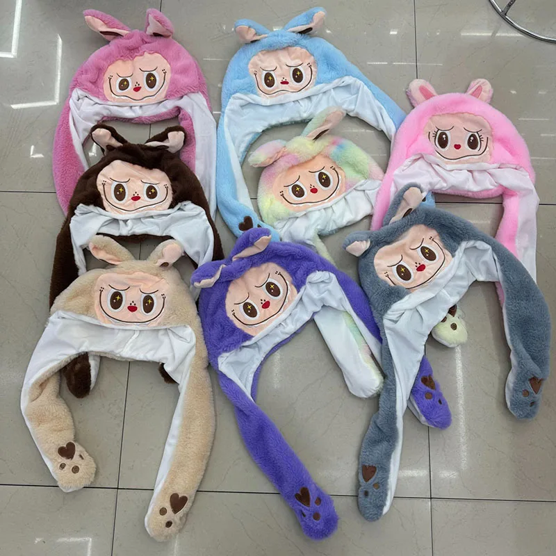 อะนิเมะ Labubu มอนสเตอร์หูค่าเฉลี่ยหมวกเรืองแสงน่ารักหูหมวก Plush คอสเพลย์ปาร์ตี้การ์ตูนตลกหมวกเด็กวันเกิดคริสต์มาส...