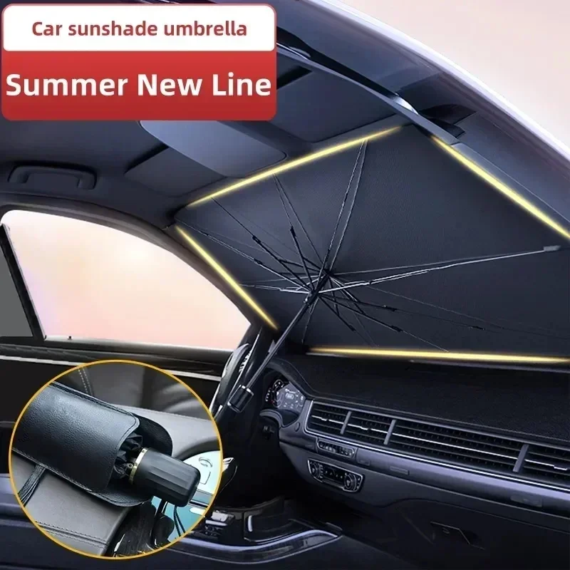 Nuevo parasol para ventana de coche, protección solar, aislamiento térmico, parasol, cubierta de placa de parabrisas delantero de coche