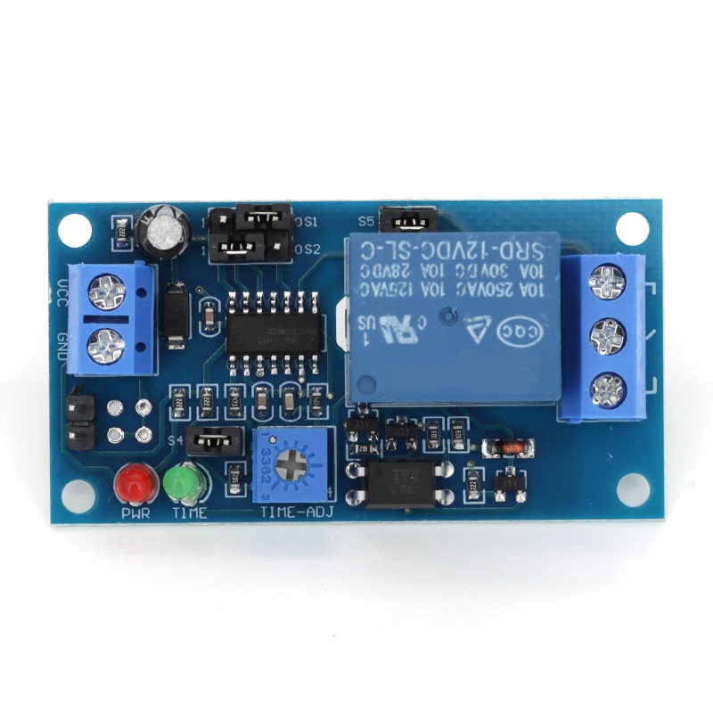 Relé de retardo de alta calidad, módulo de interruptor de encendido/apagado de retardo con temporizador DC 12V 5V Javino