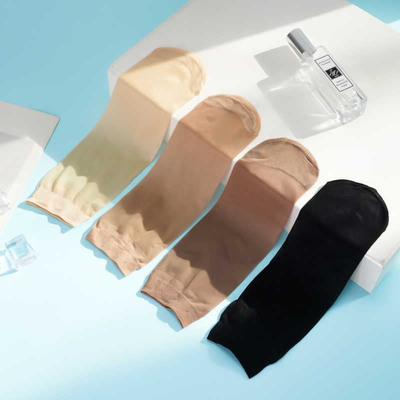 20 Pairs Hohe Qualität Frauen Samt Socken Pack Weiblichen Sommer Dünne Seide Transparent Sexy Knöchel Nylon Socken Set
