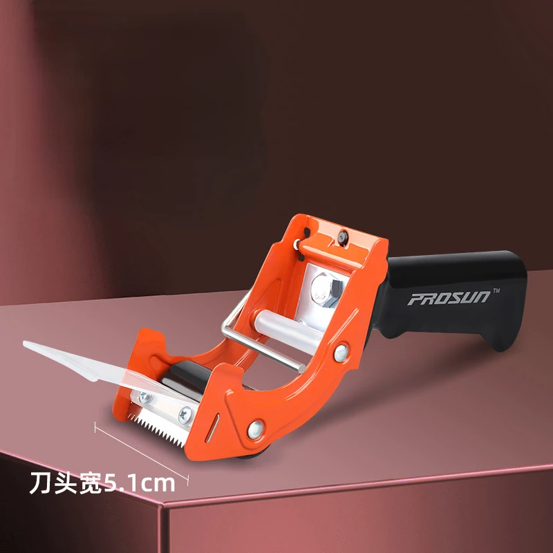 Boîte distributrice de ruban adhésif à poignée confortable, distributeur de ruban d'étanchéité pour emballage, capacité de 5cm de largeur, coupe-ruban Transparent portatif