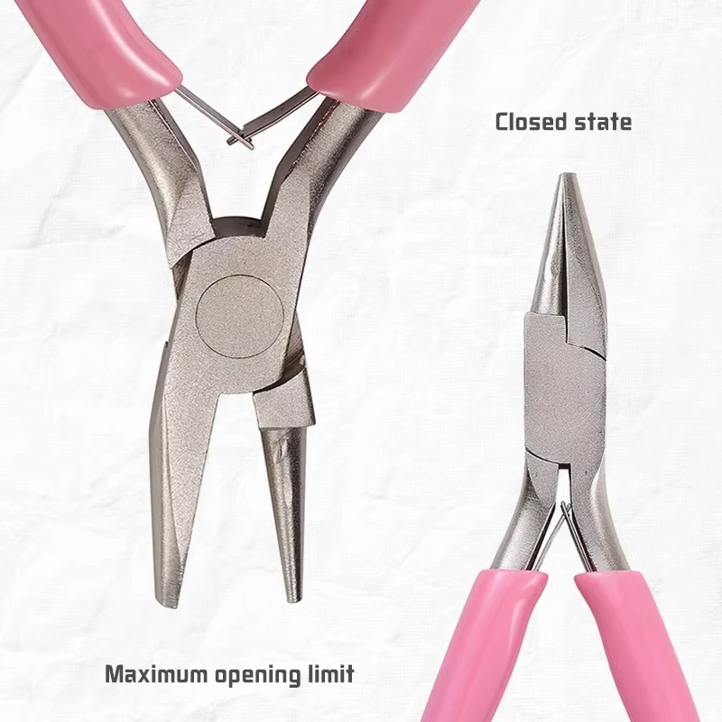 Mini 5 Zoll Runde Konkave Zange Draht Schleifen Zange Präzision Schmuck Zange Draht Schleifen Zange für DIY Schmuck Machen