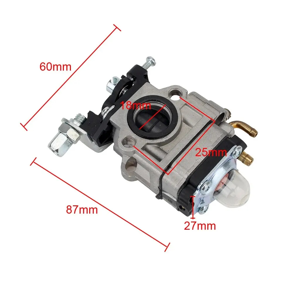 15mm Vergaser Kit Roller Freischneider Carb Vergaser Benzin Rasentrimmer Zubehör Für 40-5 43CC 47CC 49CC 50CC 2-takt