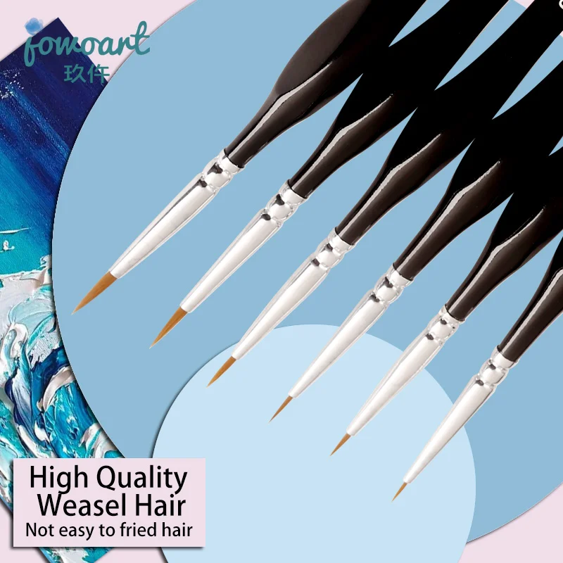 3 Màu Tam Giác Bạch Dương Thanh Thu Nhỏ Móc Dây Chuyền Bút Nghệ Thuật Tranh Bút Lông Chồn Tóc Gouache Màu Nước Tinh Dầu Nghệ Sĩ Vẽ Tay
