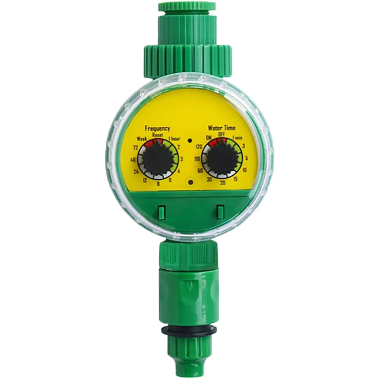 Manguera de riego automática electrónica de jardín de plástico verde para exteriores, grifo con temporizador de riego, manguera de agua