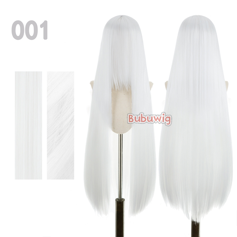 Bubuultraviolet-Perruque Synthétique Longue et Lisse de 100cm, Perruques Cosplay de Plus de 100 Couleurs, Noir, Blanc, Rouge, Bleu, Marron, Degré de Chaleur