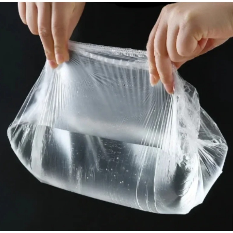 Disposable Food Covers Fresh-keeping Food Cover Plastic Colorful Elastic Wrap Lid Plate Kitchen Nylon Packaging Bags Storage Bag