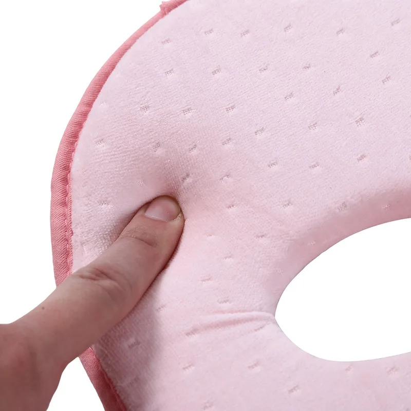 หมอนเด็กกํามะหยี่ทารกแรกเกิดBreathable Shapingหมอนเด็กSleepตําแหน่งPad Anti Rollหมอนเด็กวัยหัดเดิน