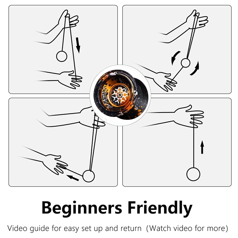 ヨーヨー プロフェッショナル マジックヨーヨー メタルヨーヨー 10 ボールベアリング合金アルミニウム高速反応しないヨーヨーおもちゃヨーヨー子供大人用