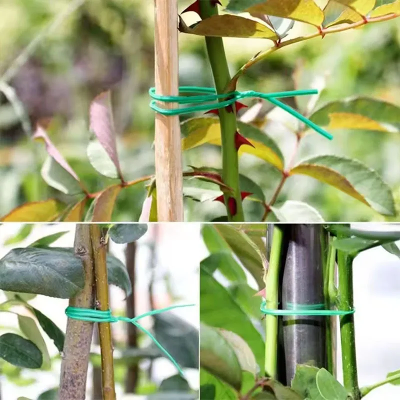 Garden Twist Ties มัลติฟังก์ชั่สายรัดพืชปีนเขา Reusable Self-ตัดเหล็กลวดสายผูกสําหรับดอกไม้พืช Vines