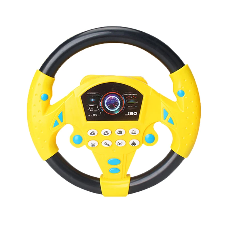 Interactive Children's Steering Wheel Toy with Light Realistic Driving Sounds for Early Learning Educational Toys for Toddlers