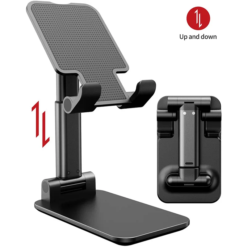 Supporto per telefono cellulare da tavolo pieghevole in ABS per iPad iPhone 16 15 Supporto per smartphone Supporto per tablet da scrivania per telefono cellulare Supporto portatile